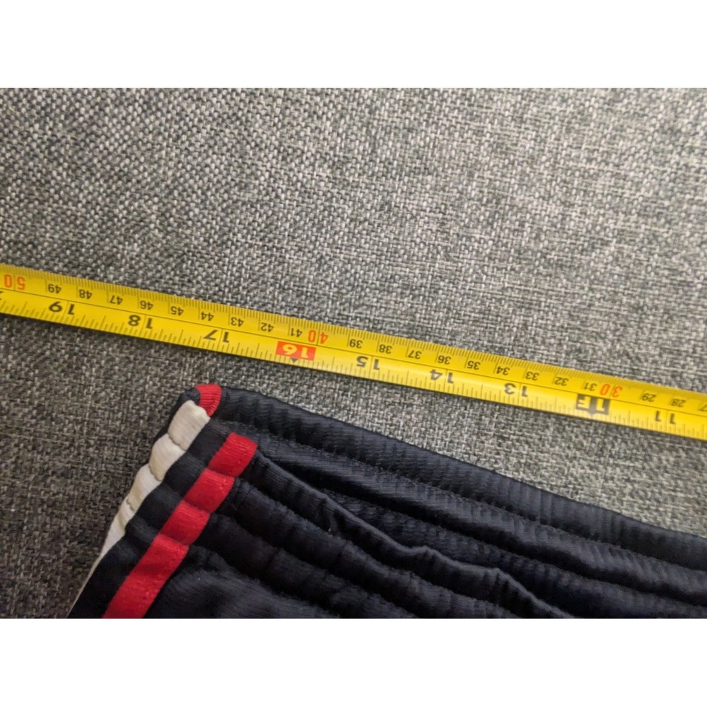 Vintage Adidas Track Pants 2003 Striped Red Fleece Lined Joggers Mens Large Y2K - Picture 7 of 9